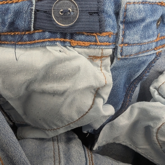 Girls Size Medium 7/8 Jeans With Owl Patch & Green Denim Crazy 8 Eyelet Jacket - Picture 11 of 11